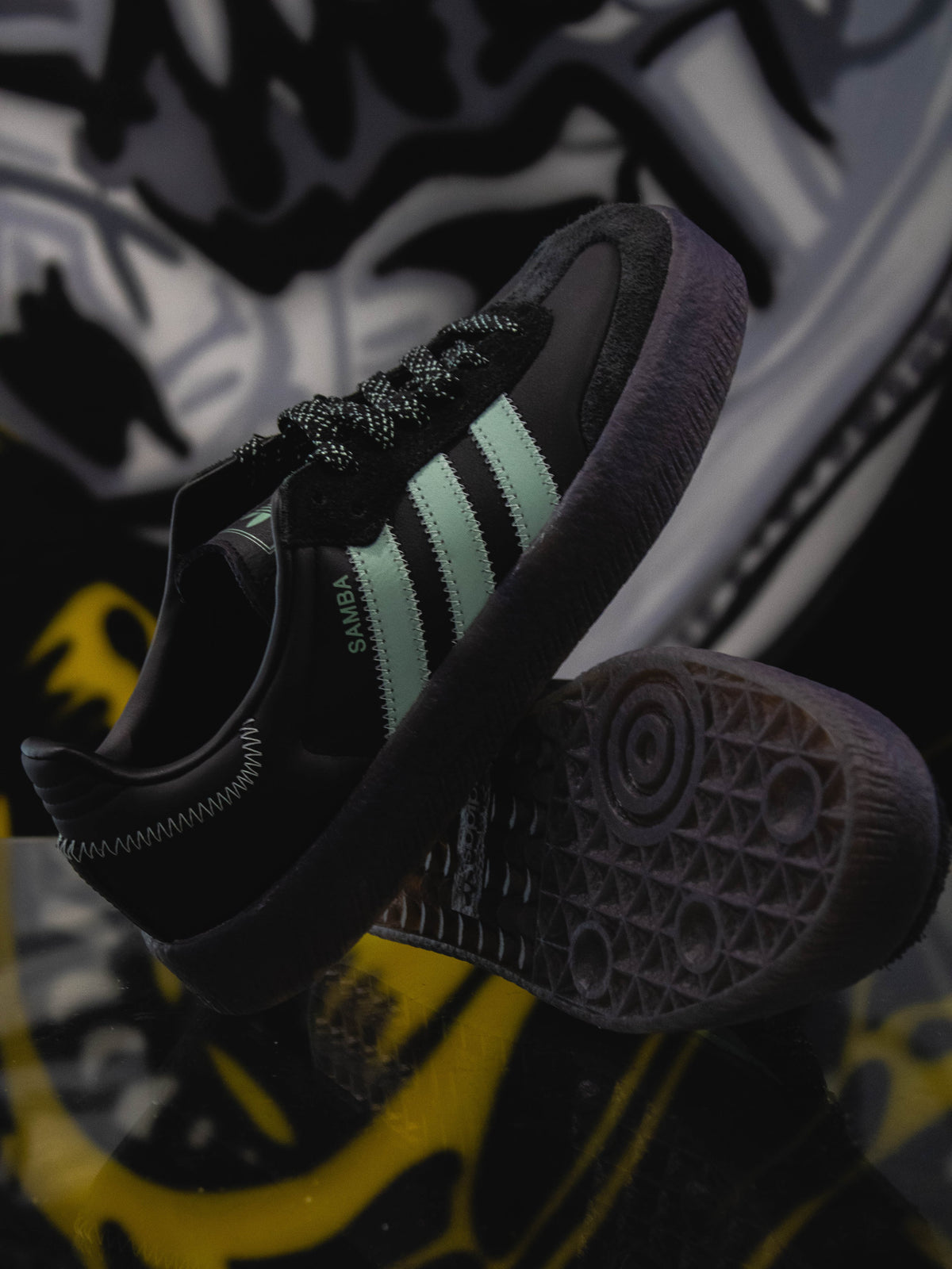 Adidas Originals Samba Negro Núcleo / Menta Brillante / Goma