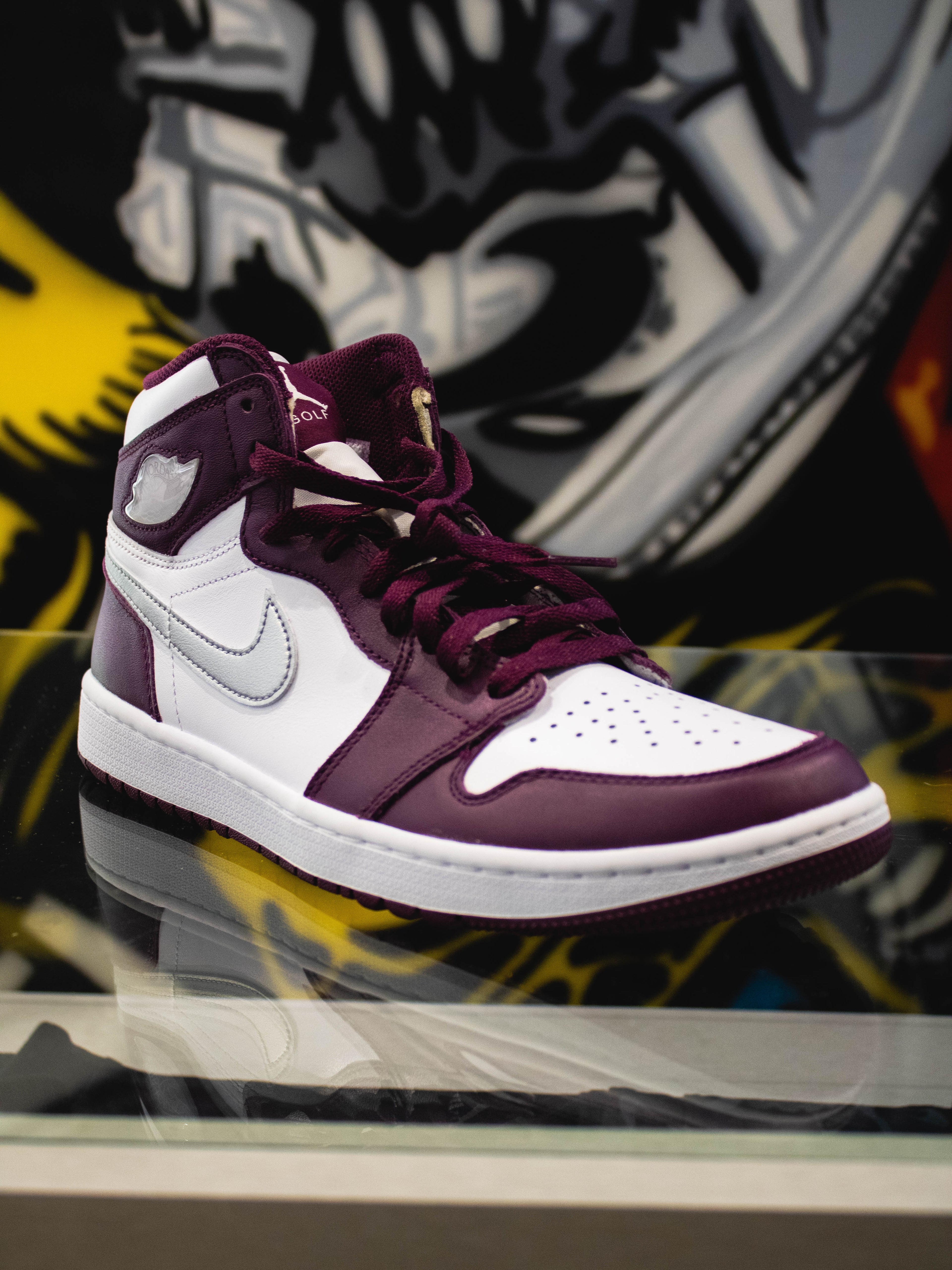 Air Jordan 1 High Golf Metalic Bordeux