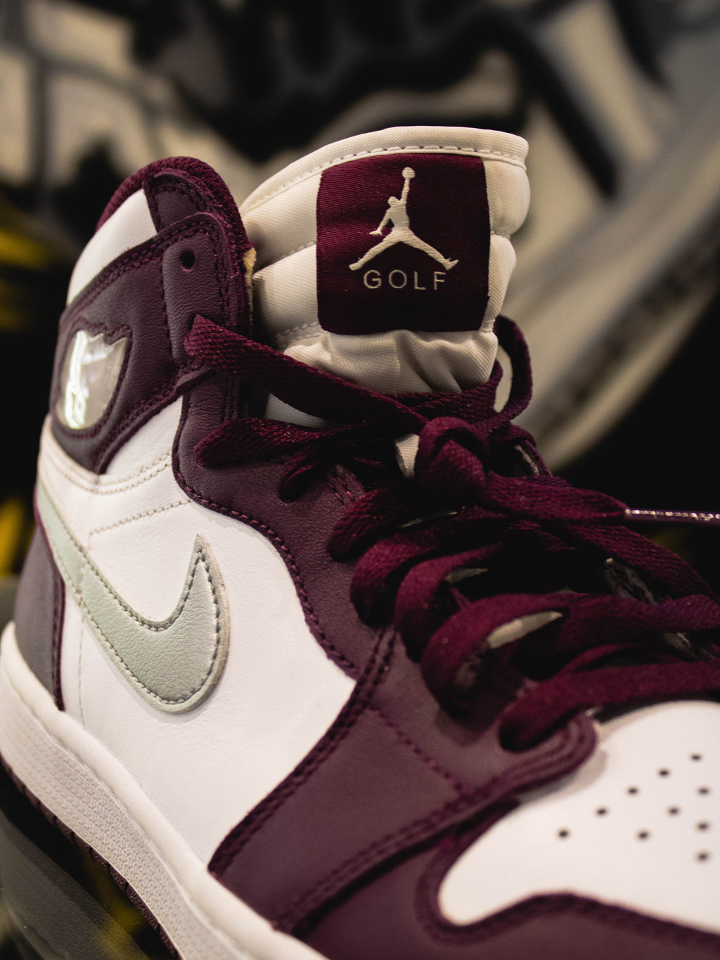 Air Jordan 1 High Golf Metalic Bordeux