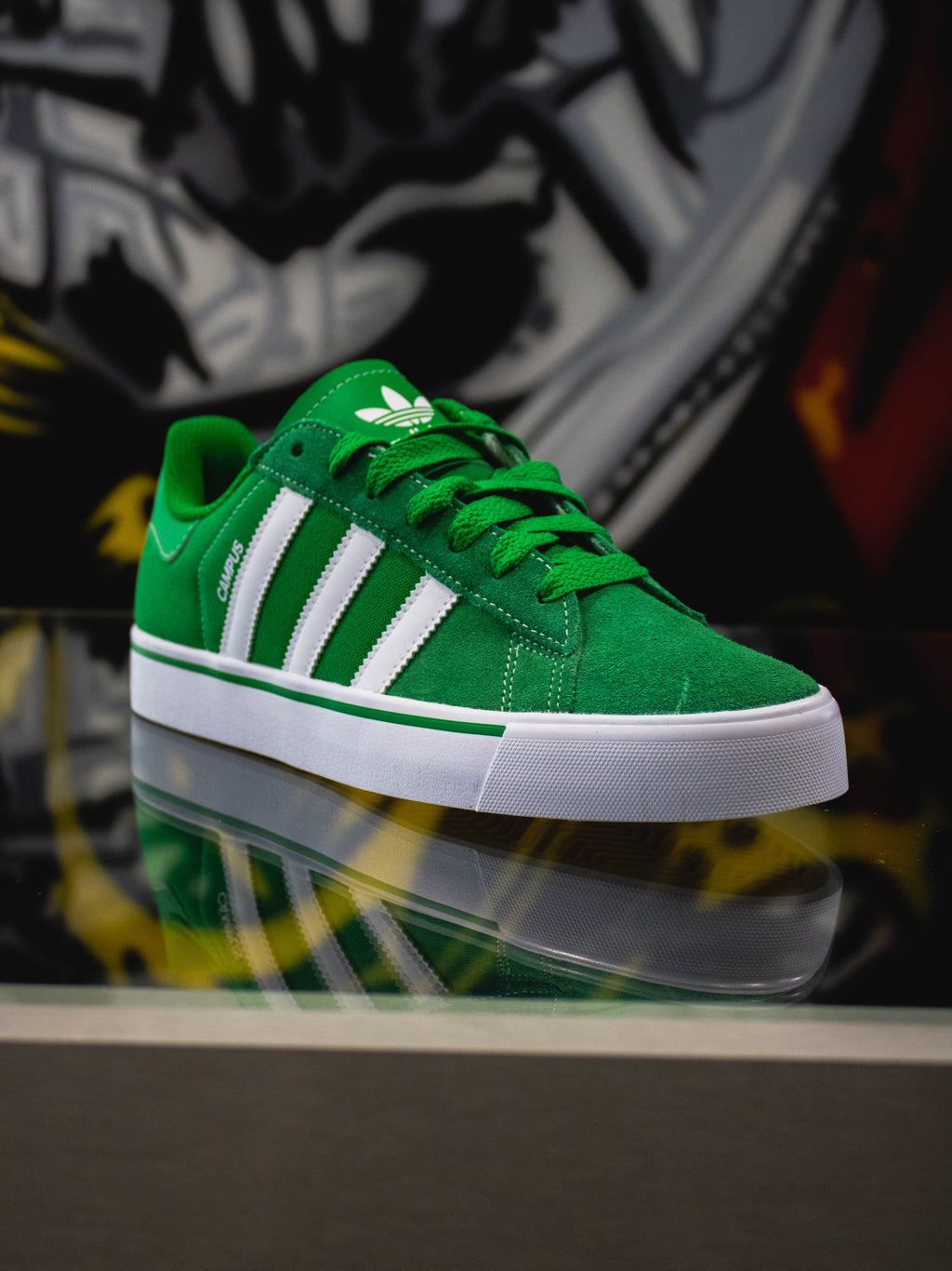 Adidas Originals Campus Vulc Verde Cancha / Blanco Nube / Goma