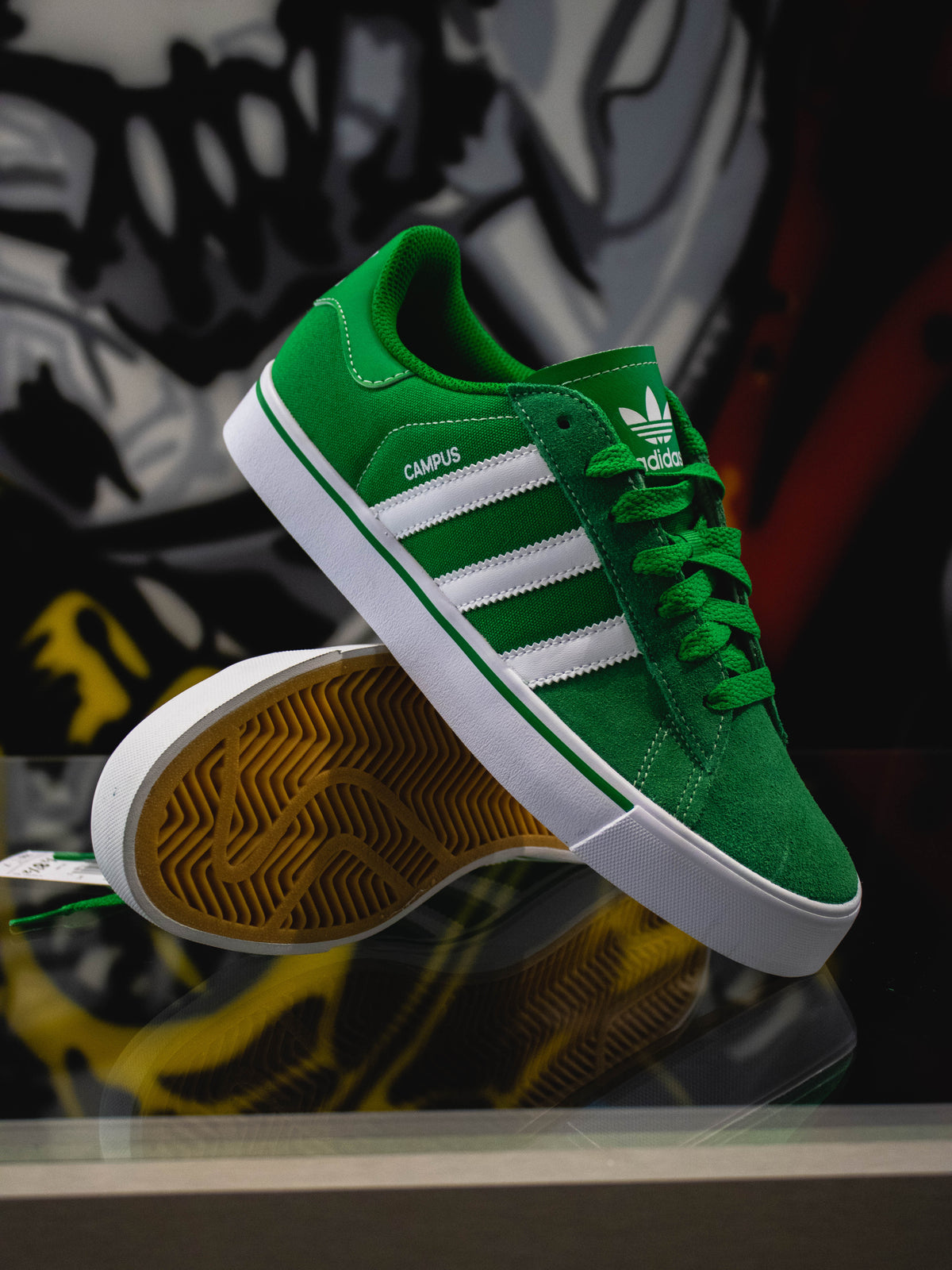 Adidas Originals Campus Vulc Verde Cancha / Blanco Nube / Goma