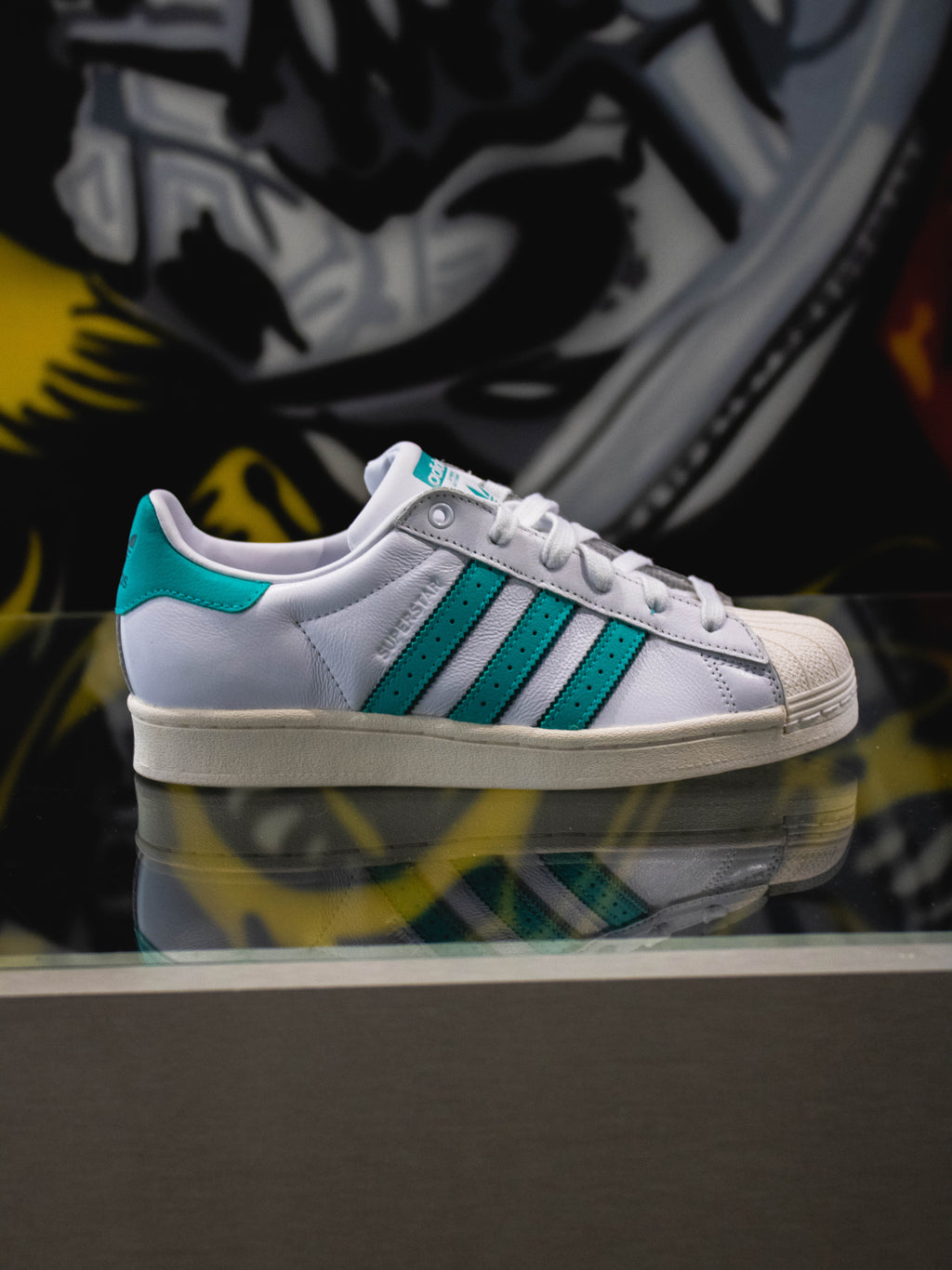Adidas Originals Superstar Blanco Nube / Verde Usado / Blanco Roto