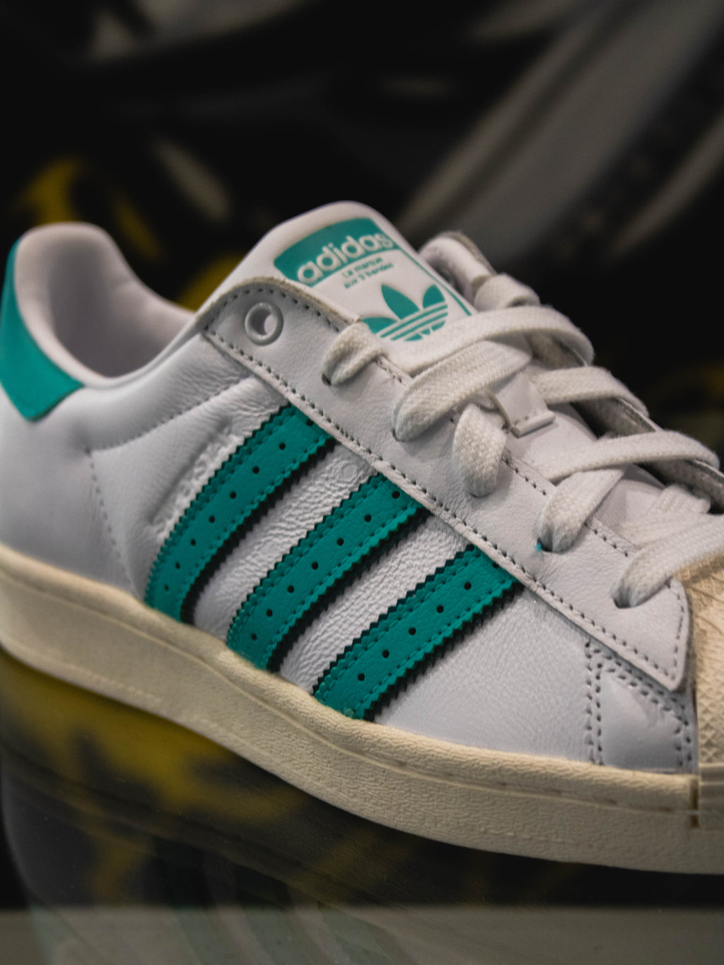 Adidas Originals Superstar Blanco Nube / Verde Usado / Blanco Roto