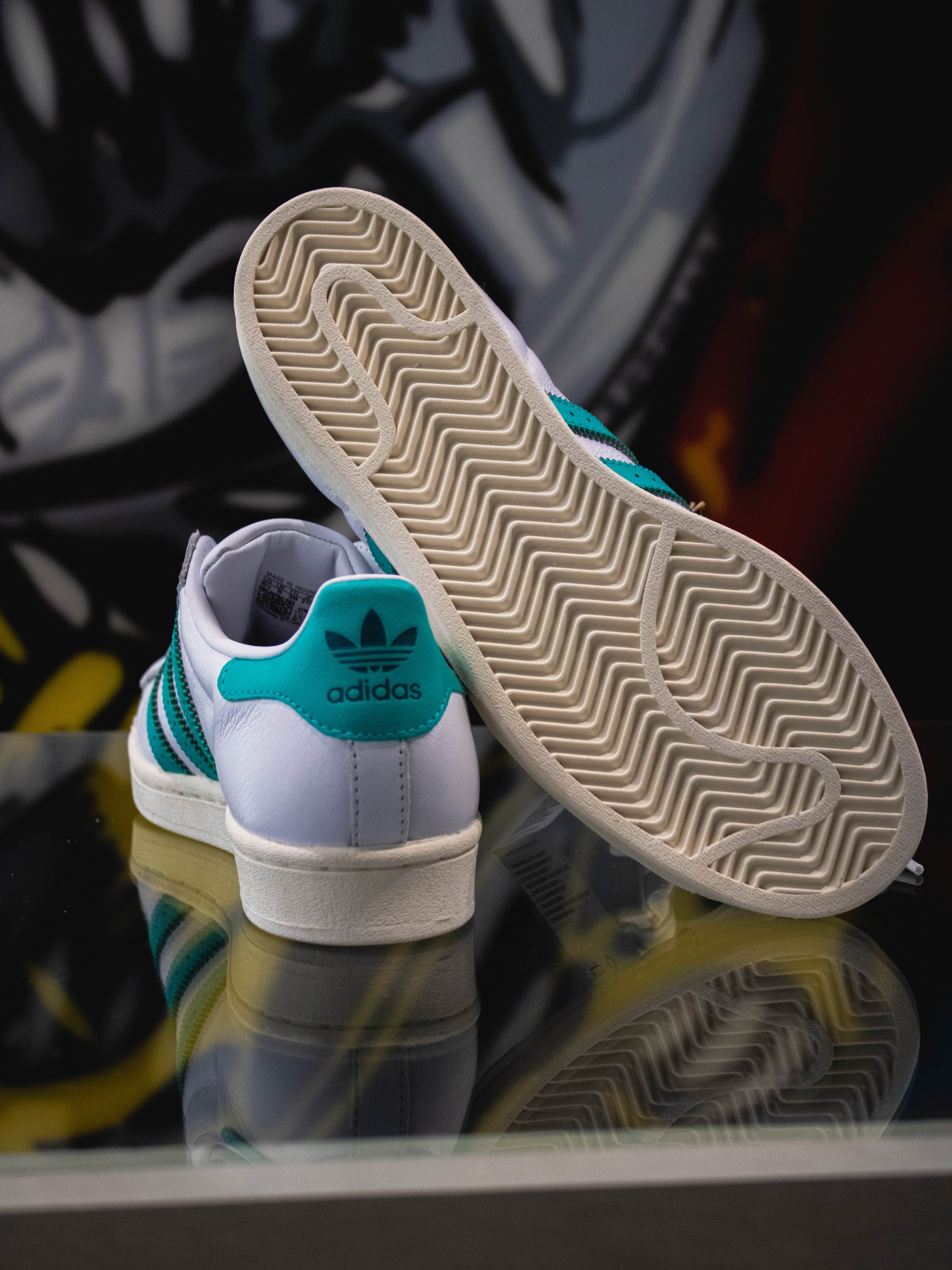 Adidas Originals Superstar Blanco Nube / Verde Usado / Blanco Roto