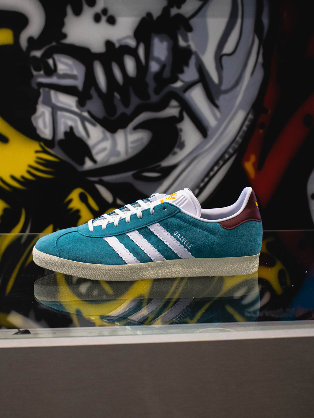 Adidas Originals Gazelle Blanco Nube/Verde/Goma