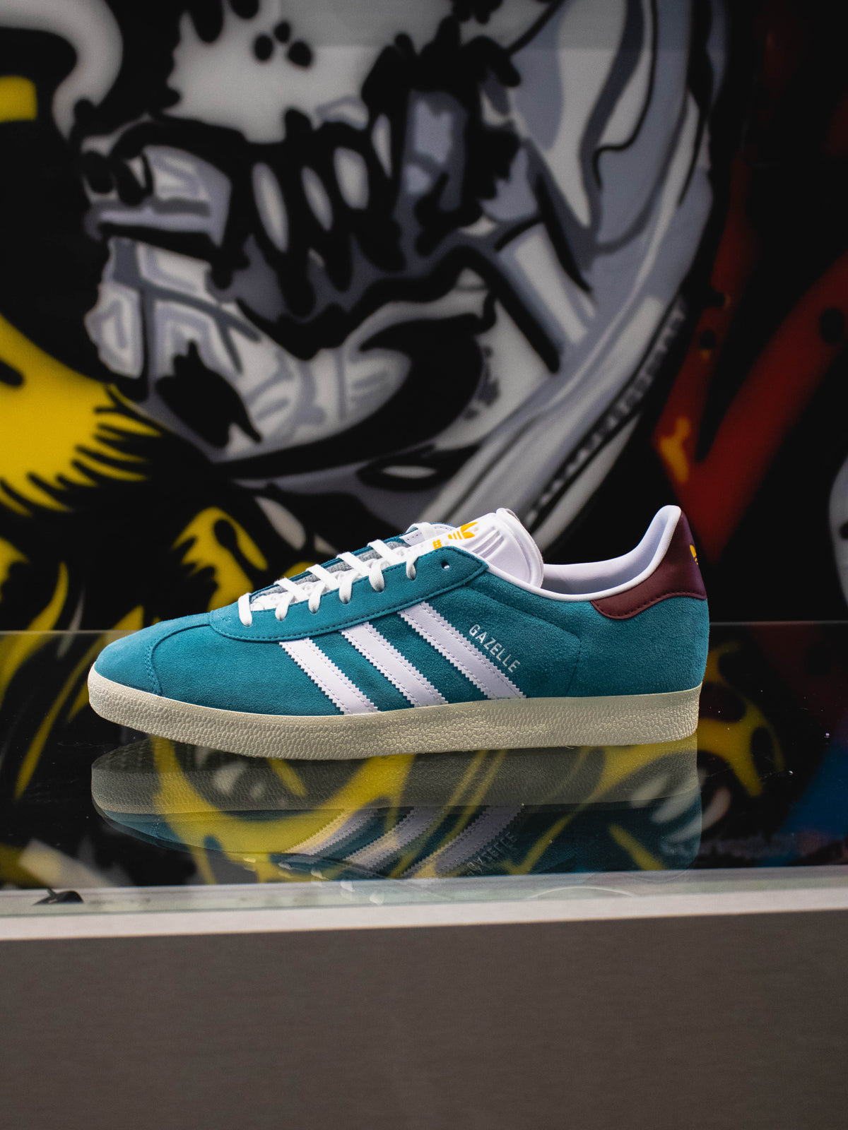 Adidas Originals Gazelle Blanco Nube/Verde/Goma