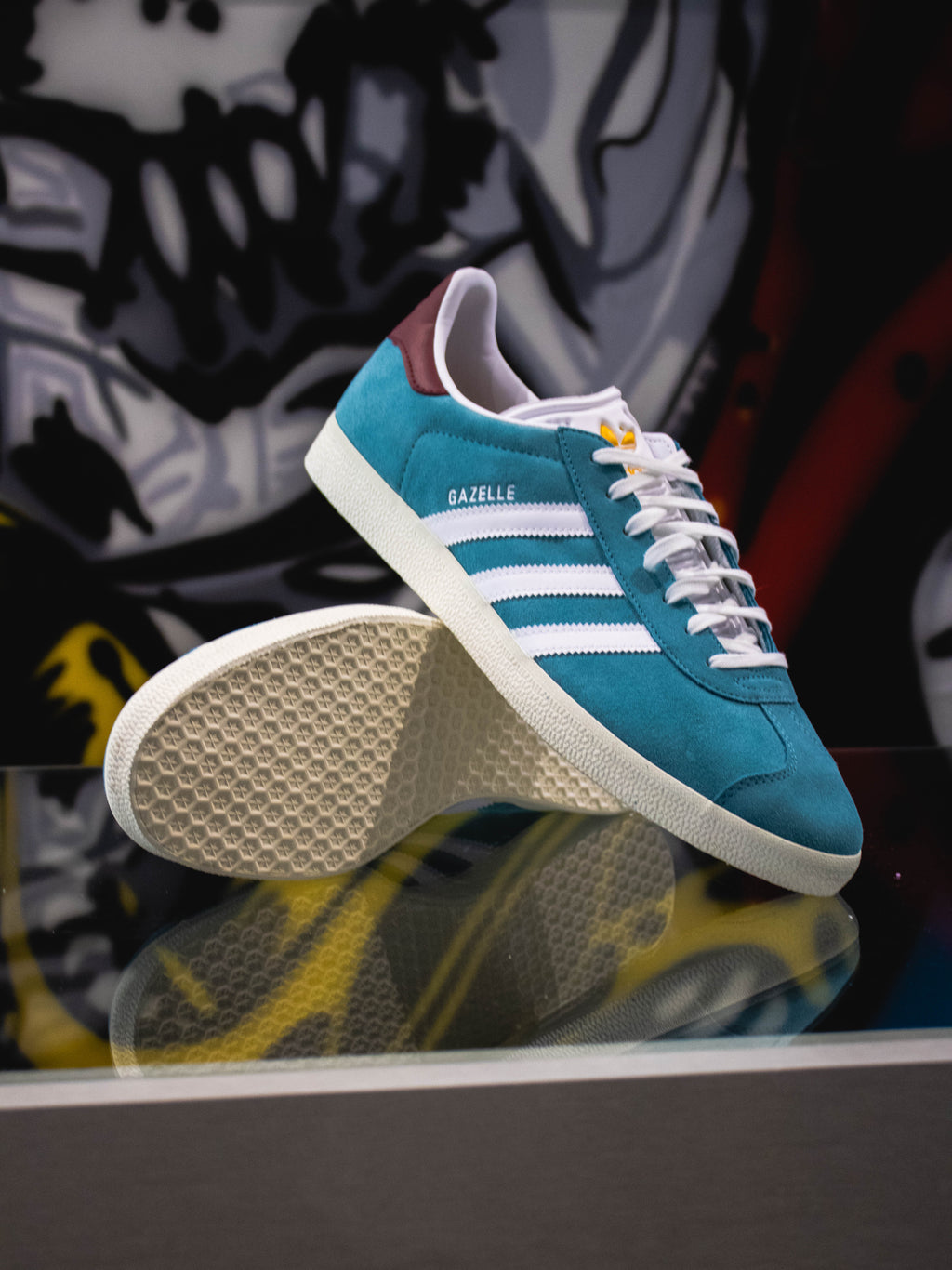 Adidas Originals Gazelle Blanco Nube/Verde/Goma