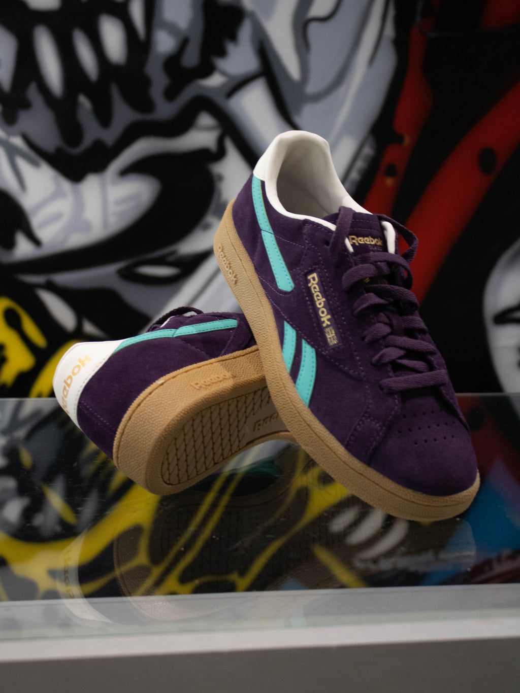Reebok Club C grounds UK Plum Green