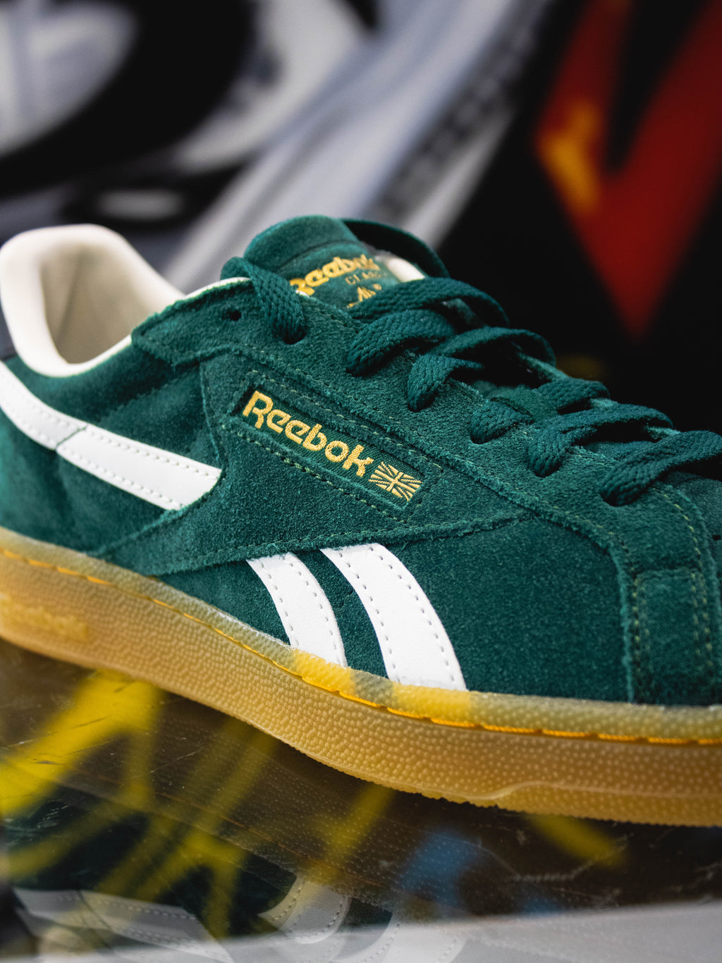 Reebok Club C Grounds UK Green Gum