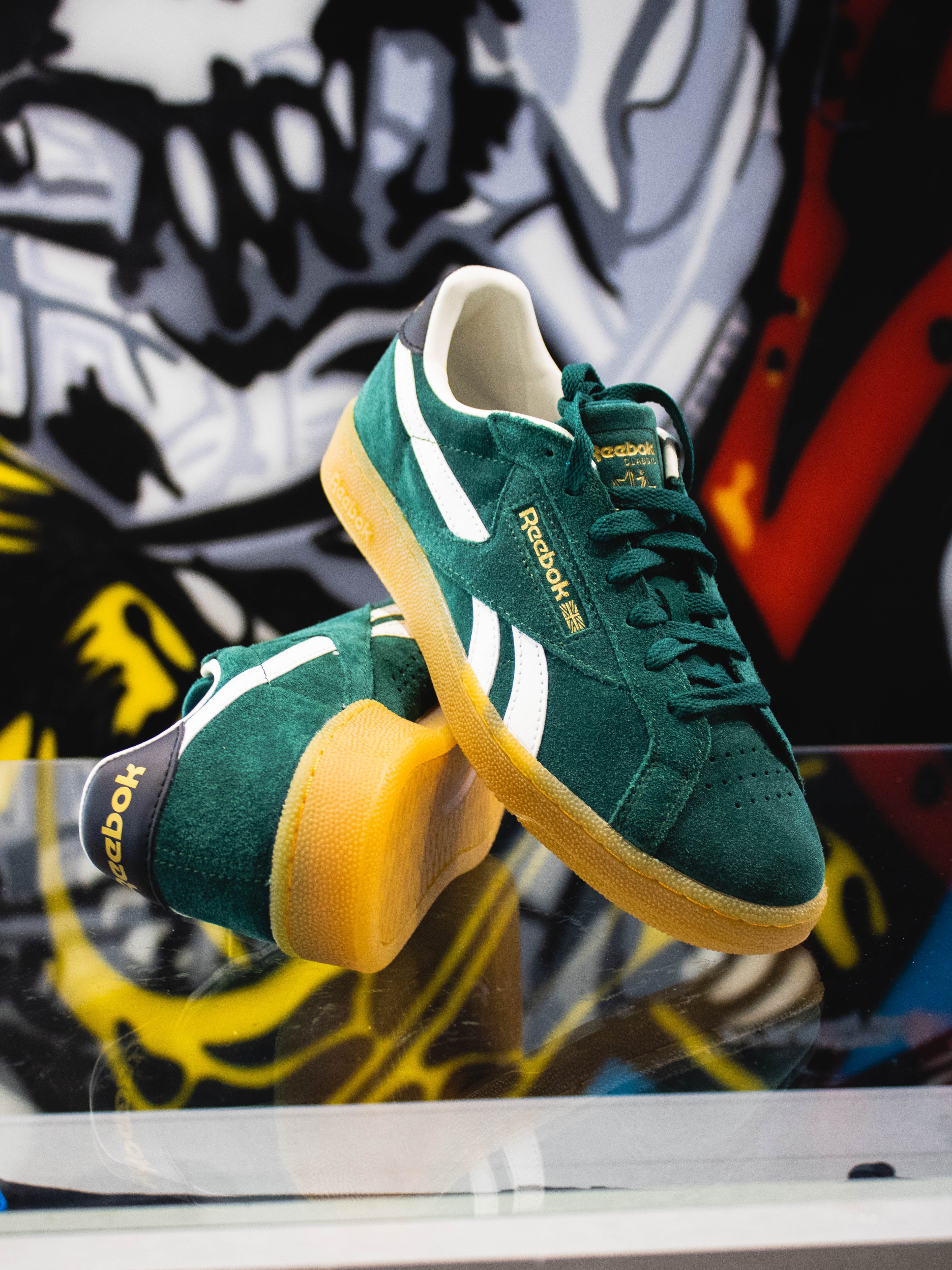 Reebok Club C Grounds UK Green Gum